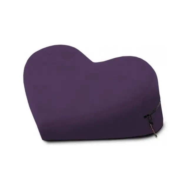 Фиолетовая малая вельветовая подушка-сердце для любви Liberator Retail Heart Wedge
