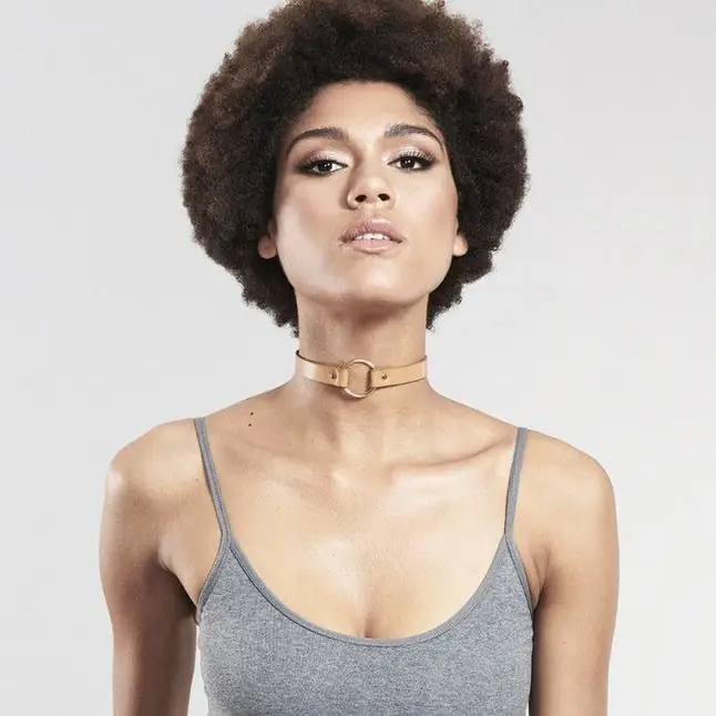 Коричневый чокер Maze Single Choker. Фотография 3.
