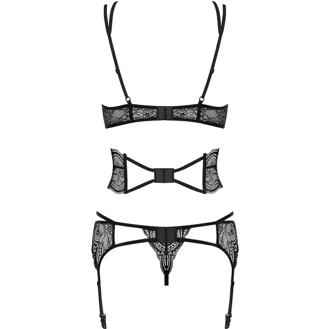 Кружевной комплект Frivolla с декоративным кружевным поясом - Sexy. Фотография 4.