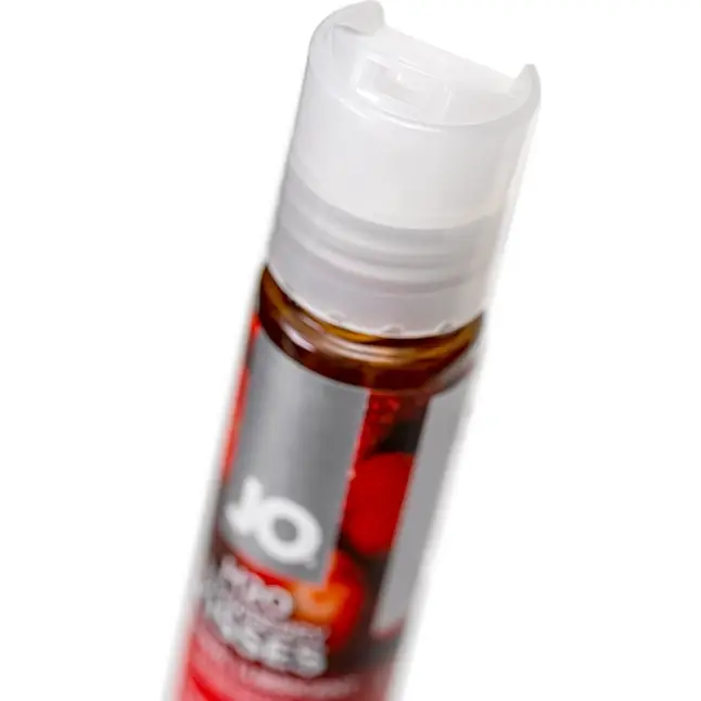 Лубрикант на водной основе с ароматом клубники JO Flavored Strawberry Kisses - 30 мл - JO H2O Flavors. Фотография 5.