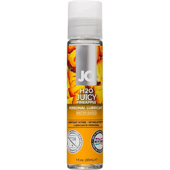 Смазка с ароматом ананаса JO Flavored Juicy Pineapple - 30 мл - JO H2O Flavors