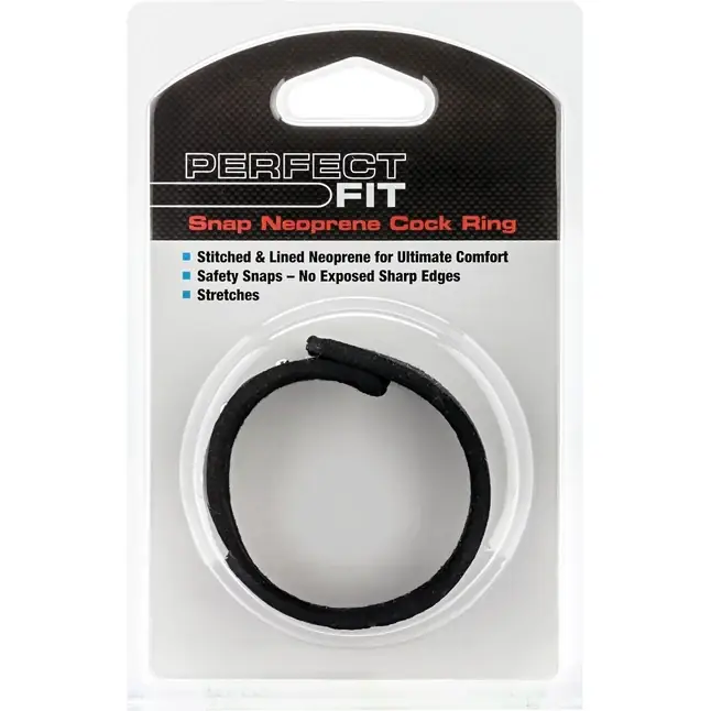 Эрекционное кольцо Neoprene Snap Cock Ring. Фотография 2.