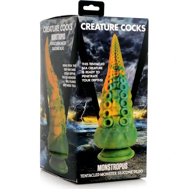 Фантазийный фаллоимитатор в форме щупальца Monstropus Tentacled Monster Silicone Dildo - 21,6 см - Creature Cocks. Фотография 2.