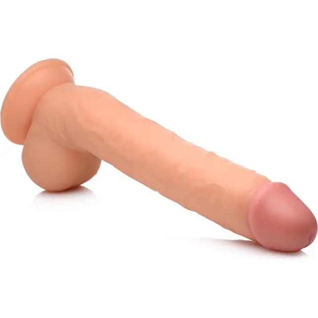 Телесный фаллоимитатор-гигант на присоске Long Logan 10’’ Dildo with Balls - 27,4 см - Master cock. Фотография 2.