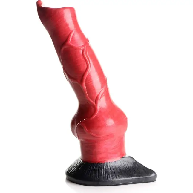 Красный фантазийный фаллоимитатор Hell-Hound Canine Penis Silicone Dildo - 19 см - Creature Cocks