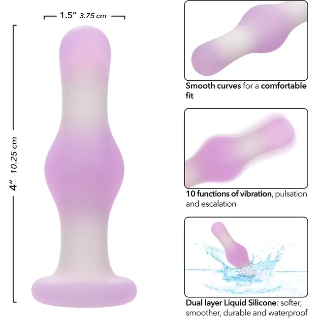 Сиреневая вибропробка Bulb Probe - 10,2 см - Lavender Haze. Фотография 4.