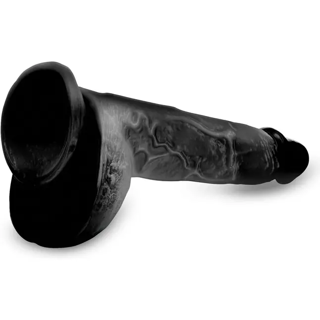 Черный фаллоимитатор Beefy Brad 9’’ Dildo with Balls - 22,4 см - Master cock. Фотография 5.