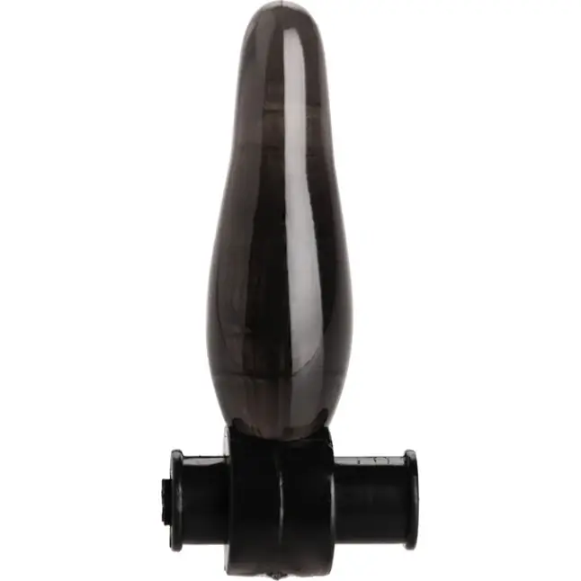 Дымчатая анальная мини-пробка с вибропулей Vibrating Bum Tickler Mini Anal Plug - 6,3 см - Trinity Vibes