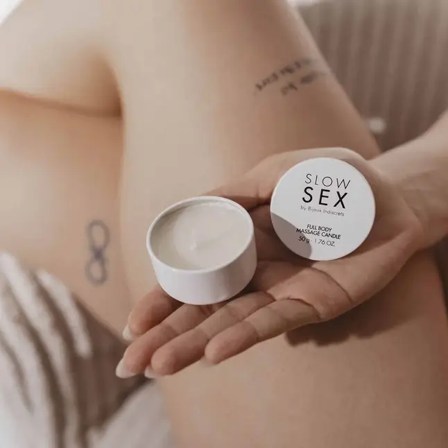 Массажная свеча для всего тела Slow Sex - 50 гр. Фотография 7.