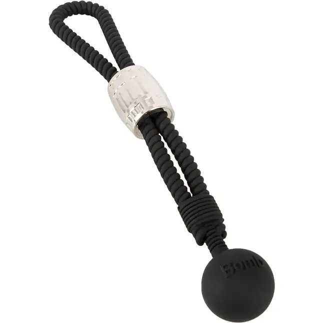 Черное эрекционное лассо с шариком-утяжелителем Heavy Rope - You2Toys
