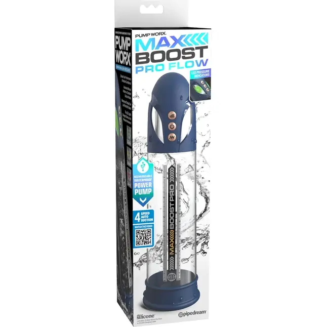 Синяя вакуумная автоматическая помпа Max Boost Pro Flow - Pump Worx. Фотография 2.