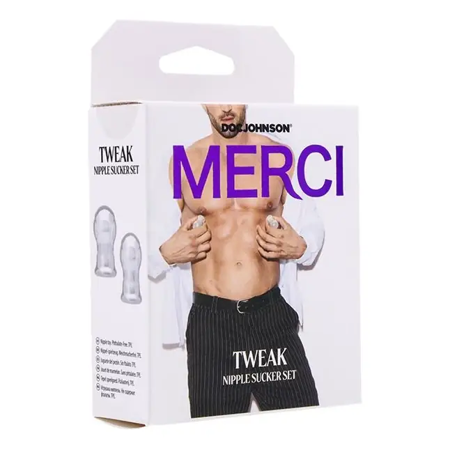 Прозрачные вакуумные зажимы на соски Tweak Nipple Sucker Set. Фотография 3.