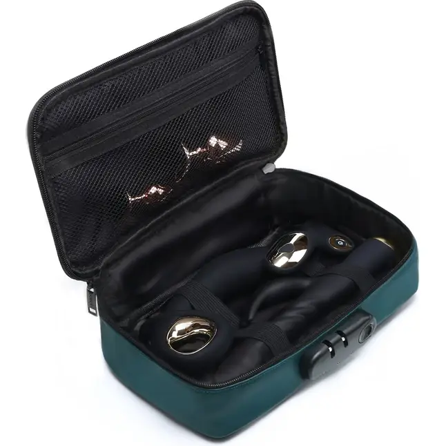 Зеленая сумочка для хранения игрушек Discreet Box. Фотография 3.