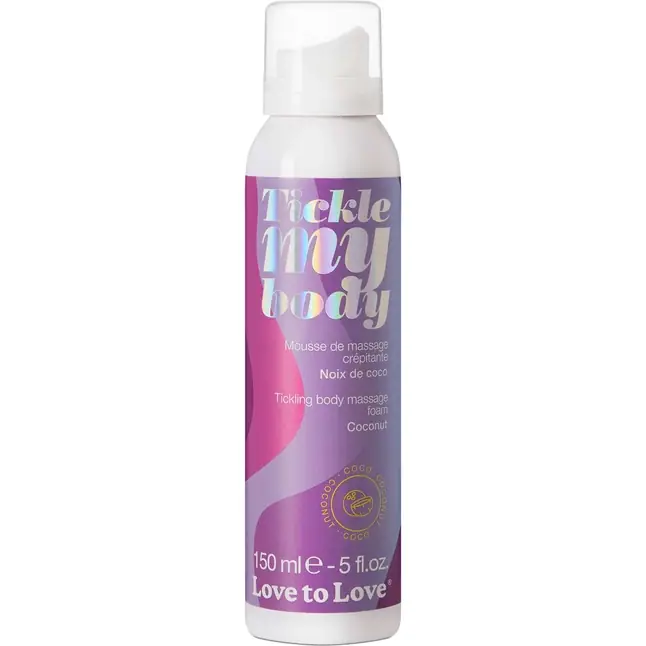 Массажная хрустящая пенка Tickle My Body Coconut с ароматом кокоса - 150 мл