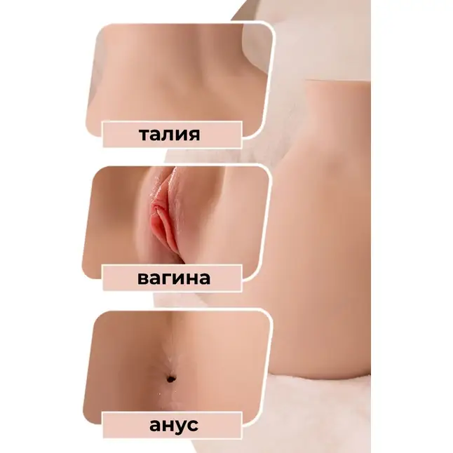 Мастурбатор-полуторс Elina с функцией вибрации. Фотография 4.