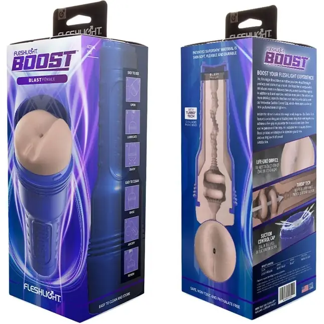 Телесный мастурбатор-анус Fleshlight Boost Blast Female. Фотография 2.
