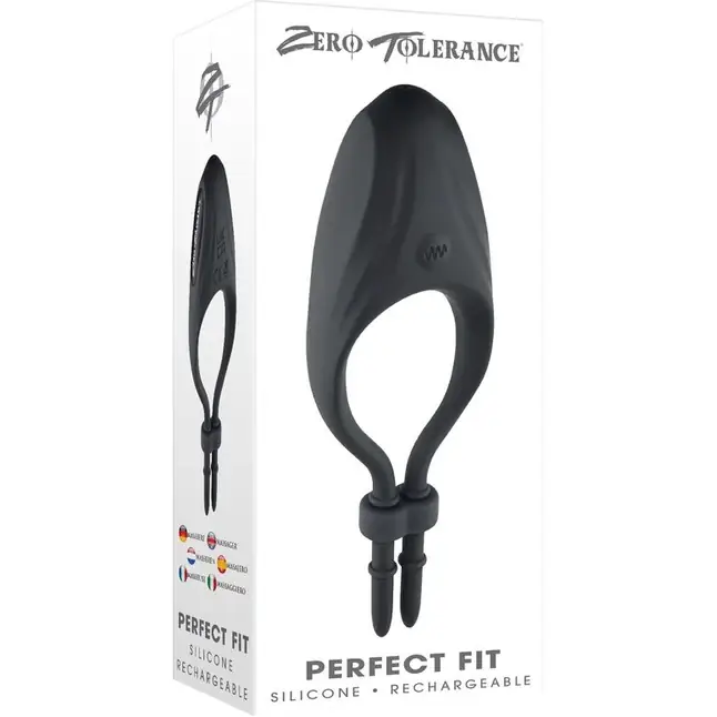 Черное эрекционное вибролассо Perfect Fit. Фотография 6.