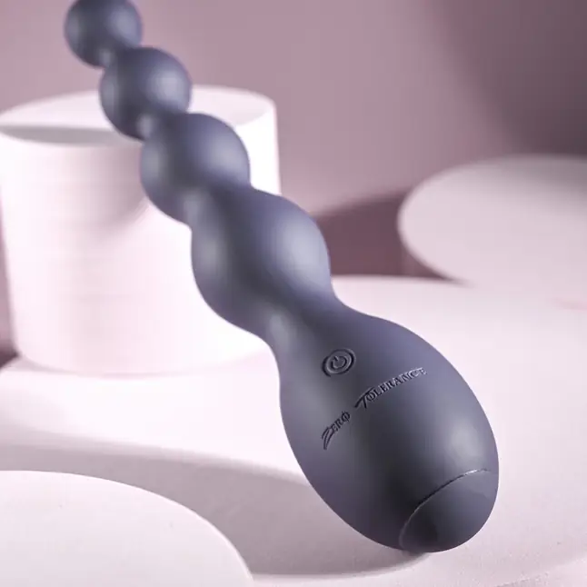 Серый вибростимулятор Rumpy Bumpy - 17,5 см. Фотография 11.