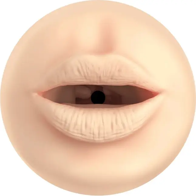 Телесный мастурбатор-ротик Feel Stroker Mouth. Фотография 2.