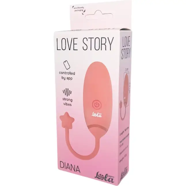 Нежно-розовое виброяйцо с управлением через приложение Diana - Love Story. Фотография 3.