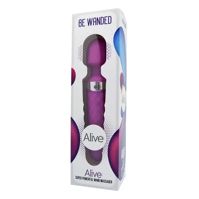 Фиолетовый wand-вибратор Be Wanded - 20 см - Alive. Фотография 2.