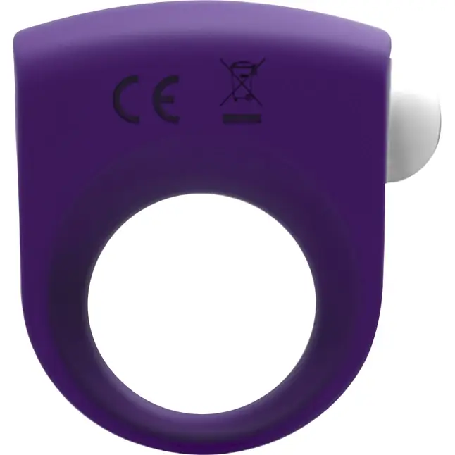 Фиолетовое эрекционное кольцо Puggle Vibrating Ring with Bullet - Wooomy. Фотография 2.