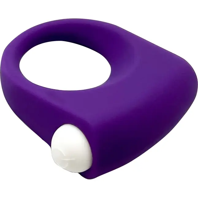 Фиолетовое эрекционное кольцо Puggle Vibrating Ring with Bullet - Wooomy. Фотография 3.