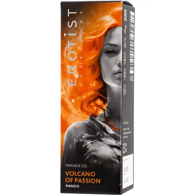 Гель с эффектом вибрации Volcano Of Passion со вкусом манго - 25 мл. Фотография 5.