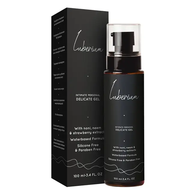 Интимный гель с экстрактами нони, нима и клубники Luberium Delicate Waterbased - 100 мл