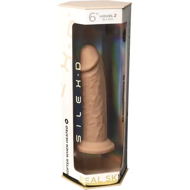 Телесный фаллоимитатор SILEXD Model 2 Premium Real Skin - 15,4 см - SILEXD. Фотография 2.