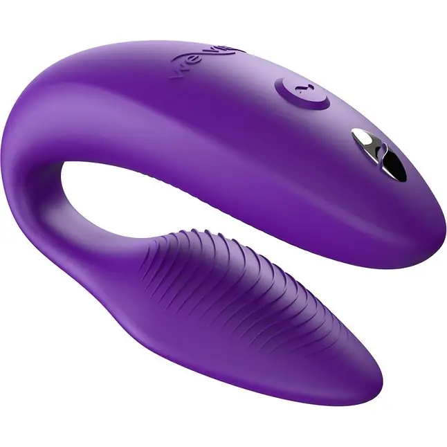 Фиолетовый U-образный вибратор для пар We-Vibe Sync 2. Фотография 3.