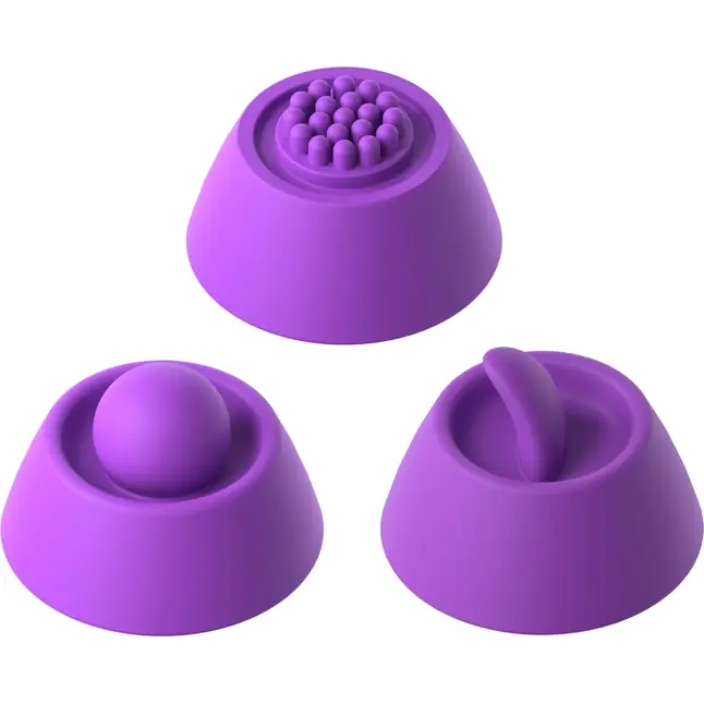 Фиолетовый вибратор с тройной стимуляцией Intimotion Pulse Pro - 24 см - Fantasy For Her. Фотография 4.
