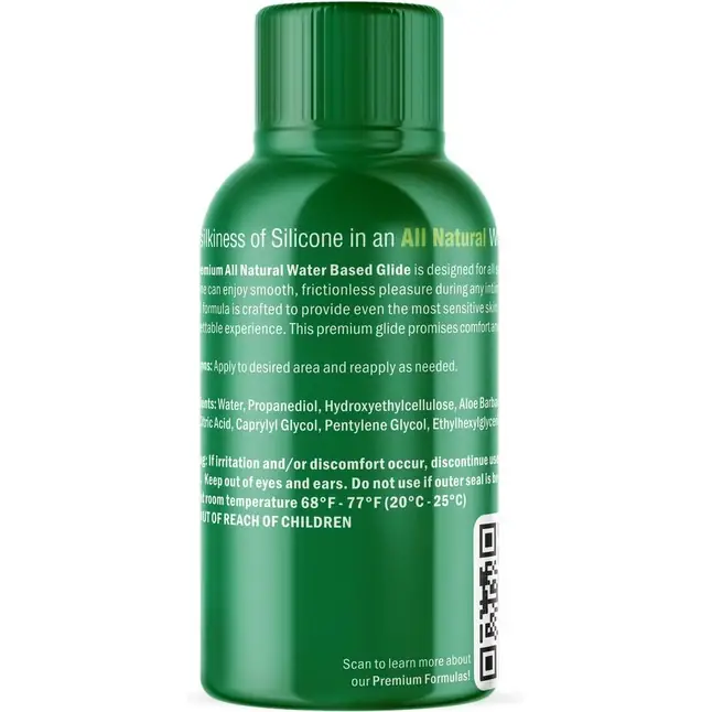 Лубрикант на водной основе All Natural - 29,5 мл - All Natural Lubes. Фотография 3.