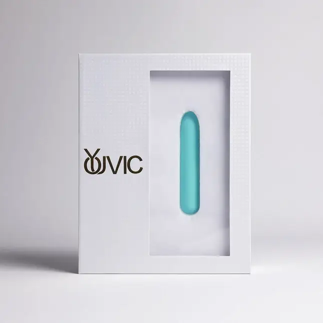 Бирюзовая перезаряжаемая вибропуля Youvic. Фотография 2.