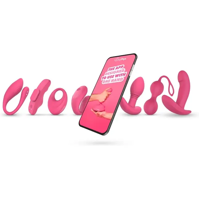 Розовая интерактивная вибропробка Axel - 10 см - EasyConnect. Фотография 9.