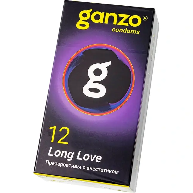 Презервативы с анестетиком для продления удовольствия Ganzo Long Love - 12 шт. Фотография 3.