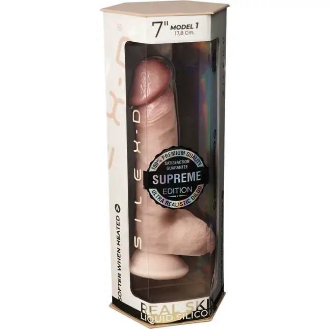 Телесный фаллоимитатор SILEXD Model 1 Premium Real Skin 7 - 17,8 см - SILEXD. Фотография 4.