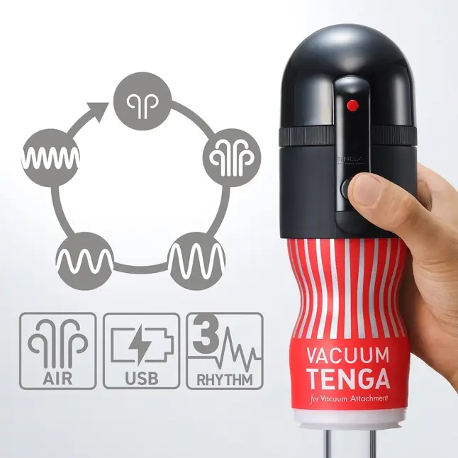 Набор Tenga Vacuum Max: мастурбатор и устройство для создания вакуума. Фотография 4.