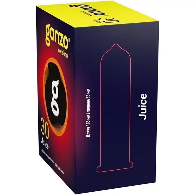 Ароматизированные презервативы Ganzo Juice - 30 шт. Фотография 4.