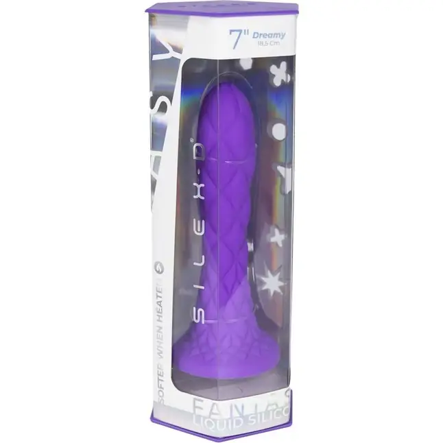 Фиолетовый фаллоимитатор SILEXD Dreamy 7 - 18,5 см - SILEXD. Фотография 4.
