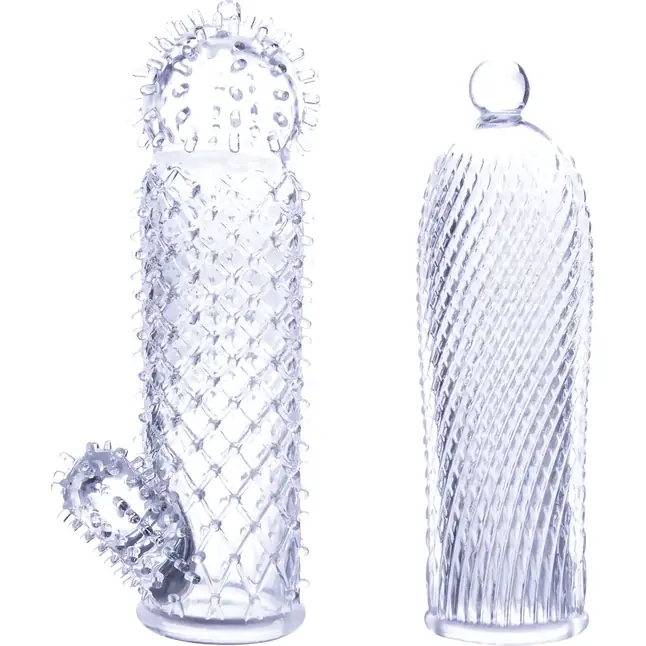 Набор из 2 прозрачных насадок на член Seductive Tickler Sleeves