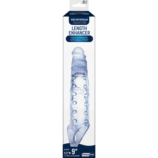 Прозрачная насадка-удлинитель Length Enhancer с подхватом - 27 см. Фотография 4.