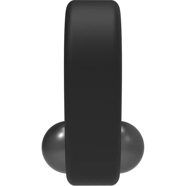 Черное эрекционное кольцо Cockring Single Weight - Ramrod. Фотография 4.