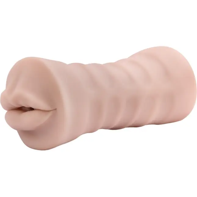 Телесный мастурбатор-ротик Nicole Vibrating Masturbator - Enlust. Фотография 3.