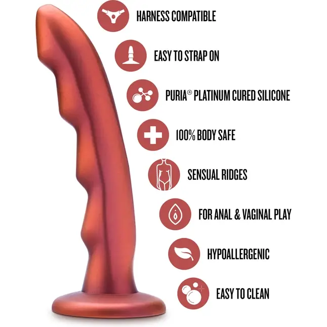 Красная насадка-фаллоимитатор Jealousy 7 Inch Pegging Dildo - 17,8 см - Temptasia. Фотография 5.