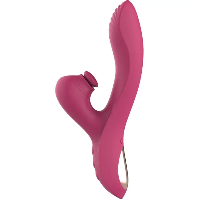 Розовый вибратор-кролик Dual G-Spot Vibe - 22,5 см - Essentials. Фотография 3.