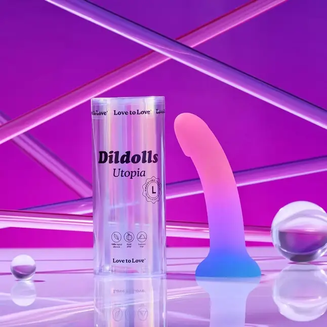 Фаллоимитатор из жидкого силикона Dildolls Utopia L - 19,5 см. Фотография 2.