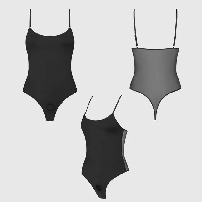 Боди для фиксации насадок Strap-on-me Harness Body Signature - size XS. Фотография 10.