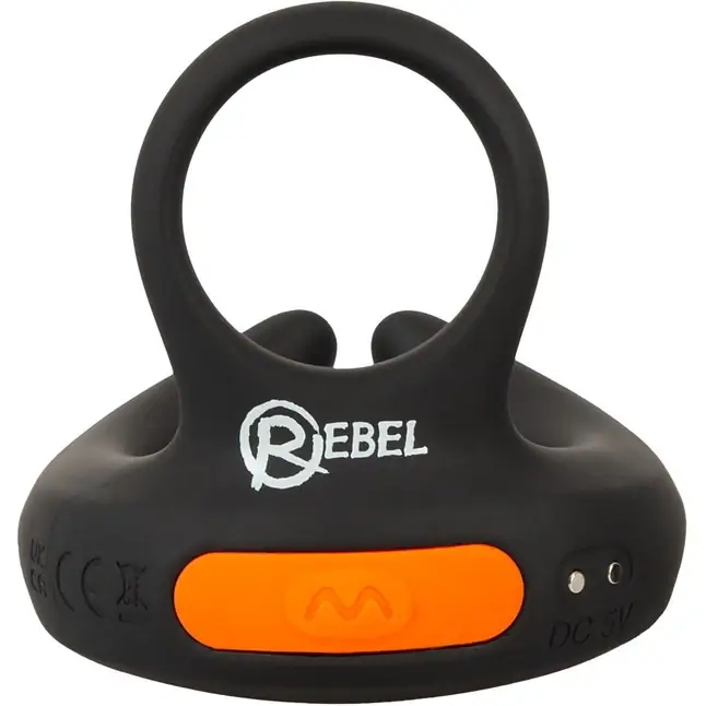 Черный вибростимулятор мошонки RC Scrotum Stimulator with Vibration - Rebel. Фотография 4.