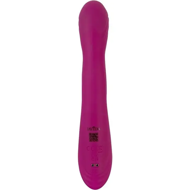 Лиловый вибратор-кролик 2 Function Vibrator Squirting - 22,5 см - JAVIDA. Фотография 7.